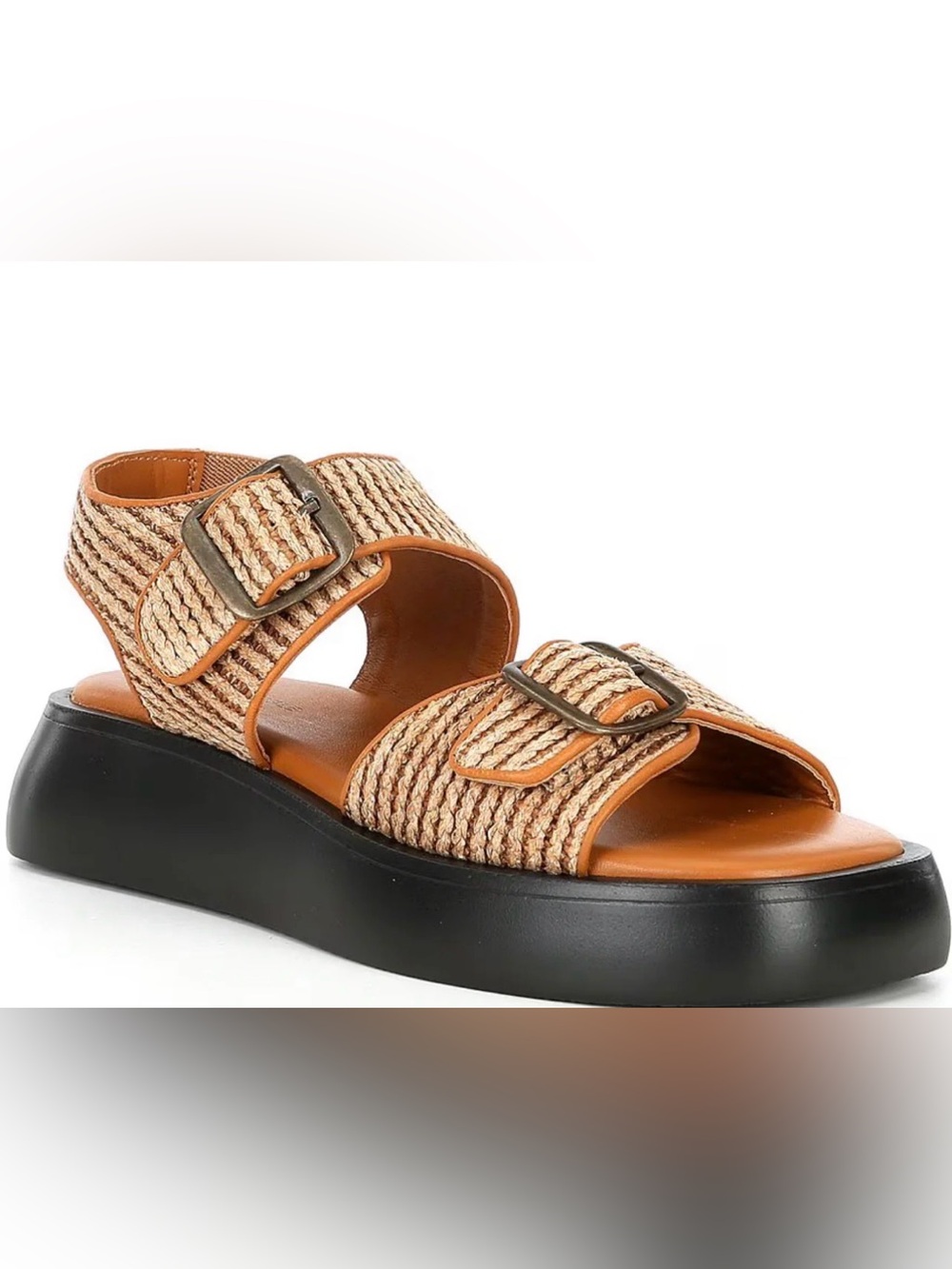 Free People Mandi Weave Raffia Platform Sandals